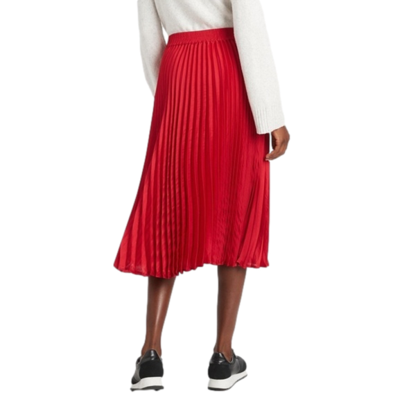 Banana Republic Dresses & Skirts - Banana Republic pleated midi skirt. Vibrant pink red colour.​
